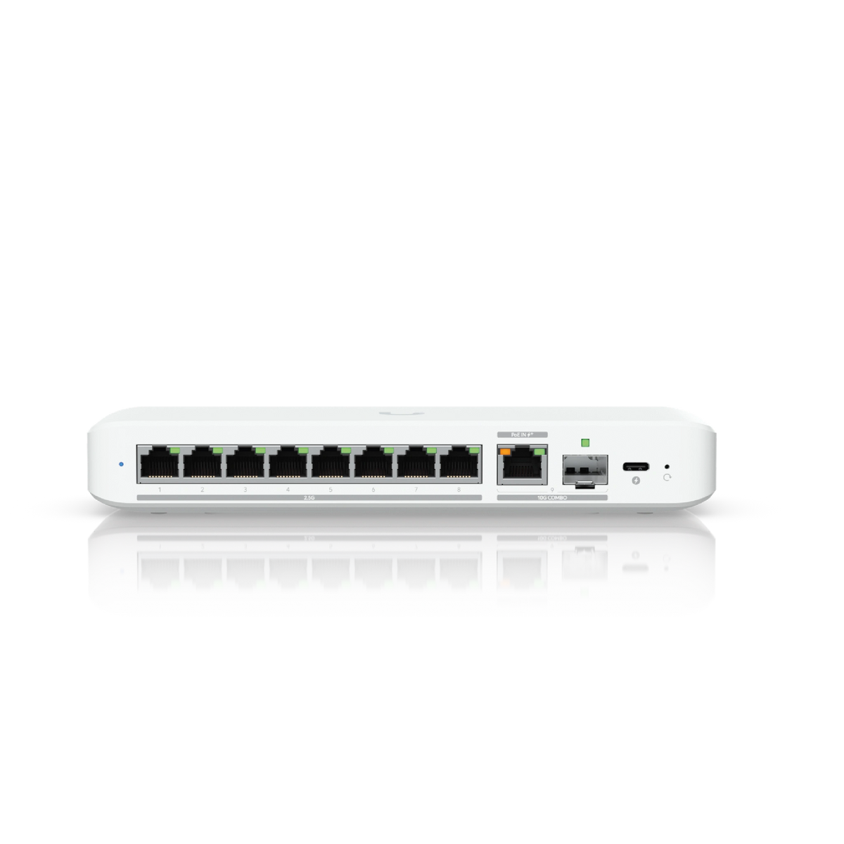 Unifi USW 9Ports: (1)10 GbE PoE+ INPUT (8)2.5 GbE (1)SFP+ — imagen 3