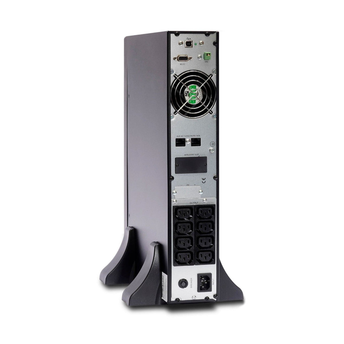UPS Enersafe ESOL RTH 1000VA — Instalación en rack 19 pulgadas 2U