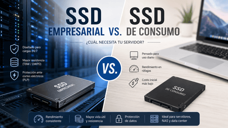 SSD empresarial vs. SSD de consumo: diferencias y cuál elegir para servidores