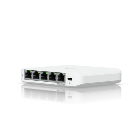 UniFi SWITCH 5Ports: (1)2.5 GbE PoE+ INPUT GbE (4)2.5 GbE — imagen 2