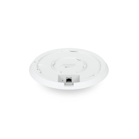 Puerto de red RJ45 y ventilación trasera del access point WiFi 6E Ubiquiti