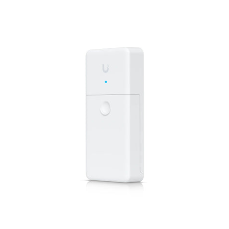 Repeater de larga alcance Ubiquiti blanco mate con diseño minimalista