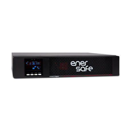UPS Enersafe ESOL RTH 1000VA — Panel trasero con conexiones y puertos