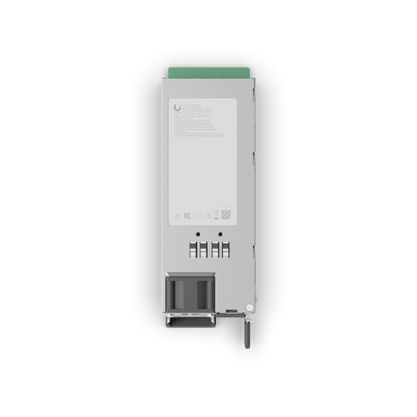 Fuente de poder UniFi PSU-1215 plateada con carcasa de acero SGCC y ranuras de ventilación horizontales