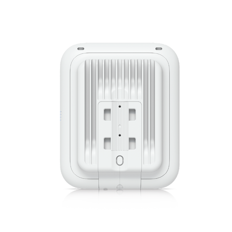Vista superior del router exterior wifi 7 alta capacidad mostrando disipación térmica