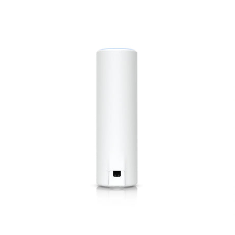 Punto de acceso wifi exterior cilindro blanco vertical con puerto Gigabit negro